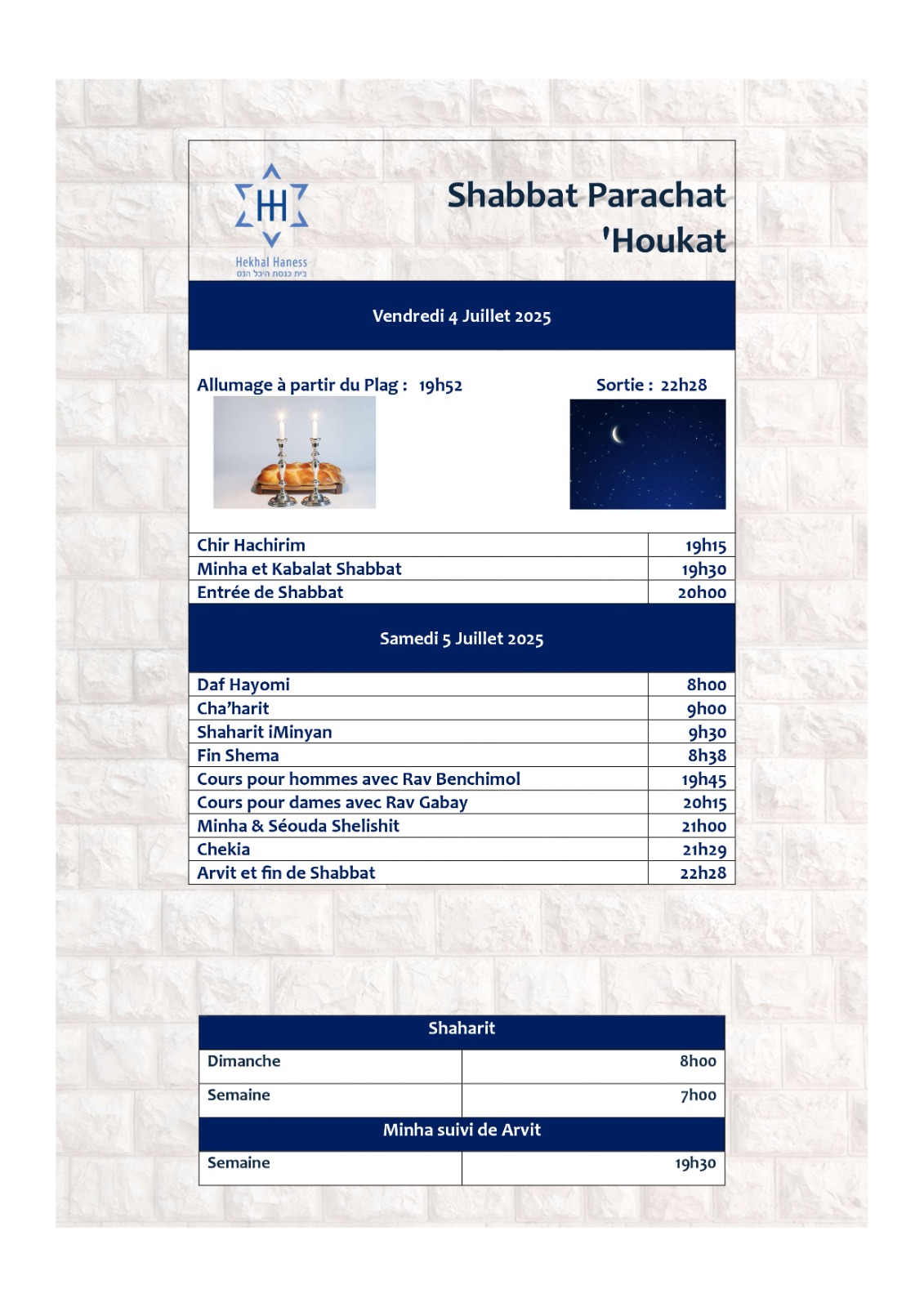 ChabbatHoukat